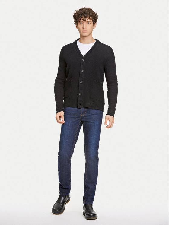 Lindbergh Lindbergh Pletena jopica 30-800223 Črna Comfort Fit