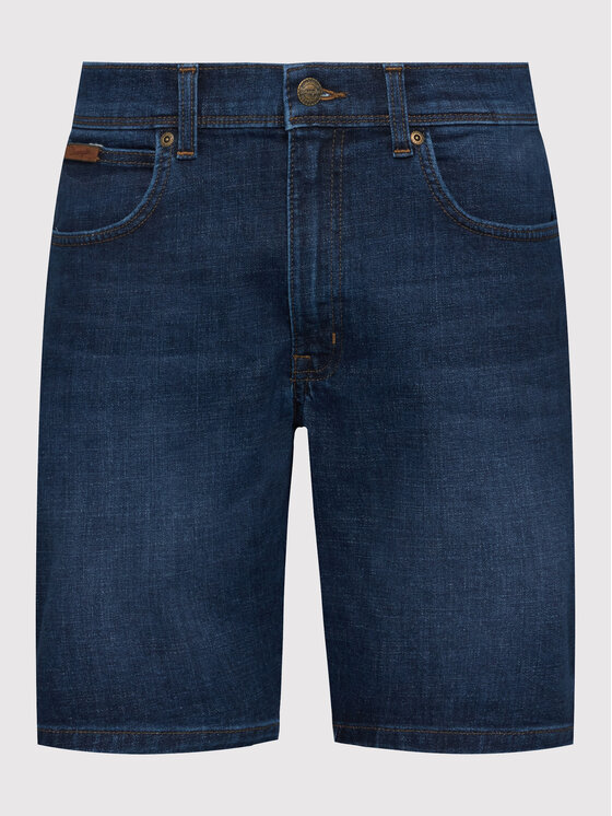 Wrangler Wrangler Pantaloncini di jeans Texas W11CCT30R 112145749 Blu scuro Regular Fit