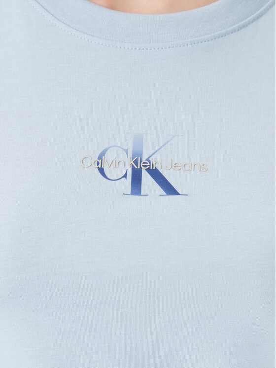 Calvin Klein Jeans Calvin Klein Jeans T-krekls Gradient Monologo J20J225252 Gaiši zils Slim Fit