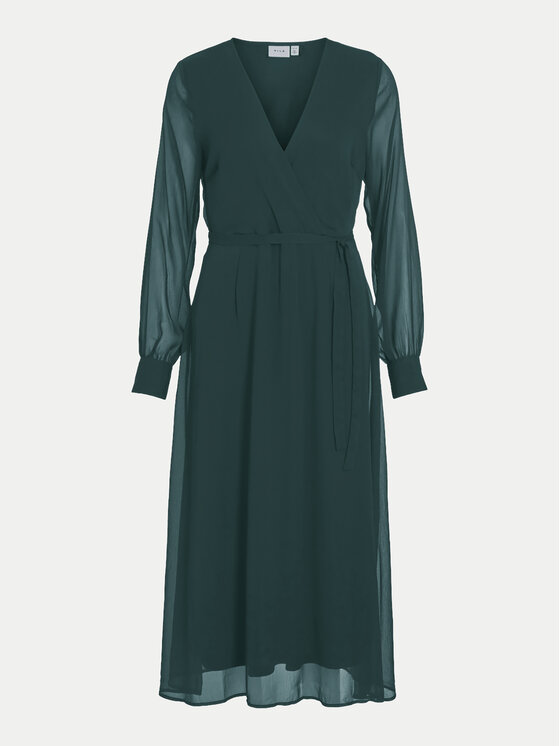 Vila Vila Rochie cocktail Falia 14095704 Verde Regular Fit