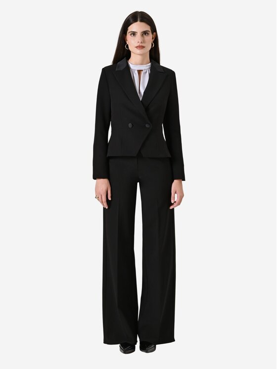 Rinascimento Rinascimento Giacca da abito giacca corta donna Nero Regular Fit