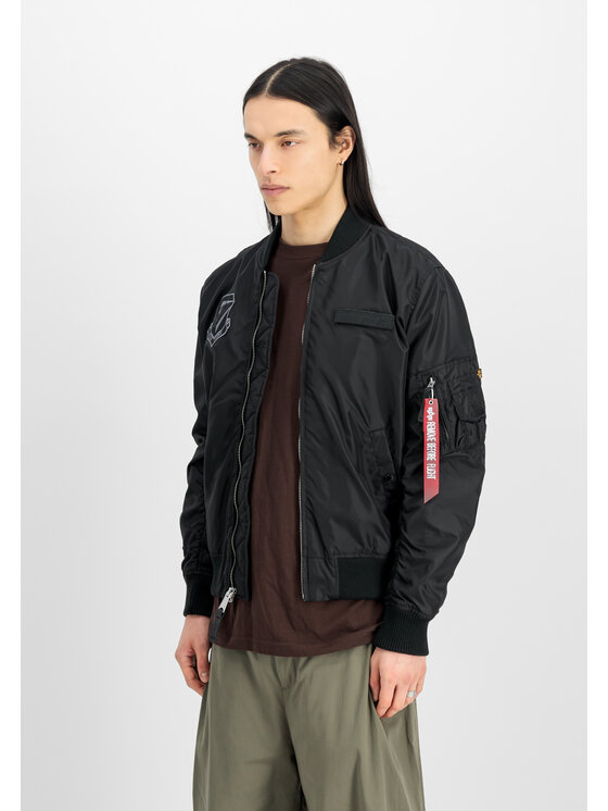 Alpha Industries Alpha Industries Bundy bomber MA-1 TT Flying Tigers Light Bomber Jacket Čierna Slim Fit