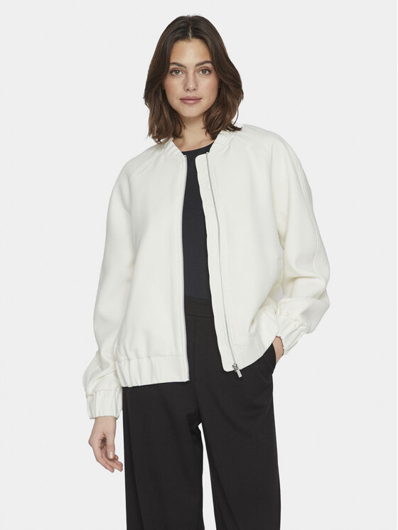 Vila Vila Bunda bomber Lyra 14088154 Écru Regular Fit