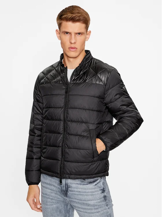 Guess Daunenjacke M3BL12 WF5C2 Schwarz Regular Fit