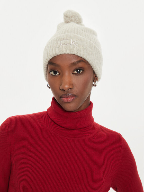 Căciulă Calvin Klein Embroidery Airy K60K612586 Bej