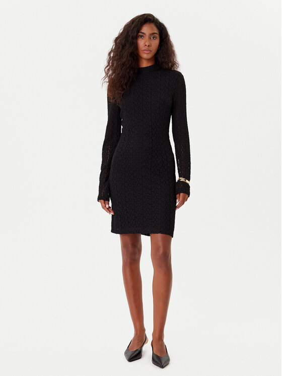 BARDOT BARDOT Abito da cocktail Vezza Floral 57152DB1 Nero Regular Fit