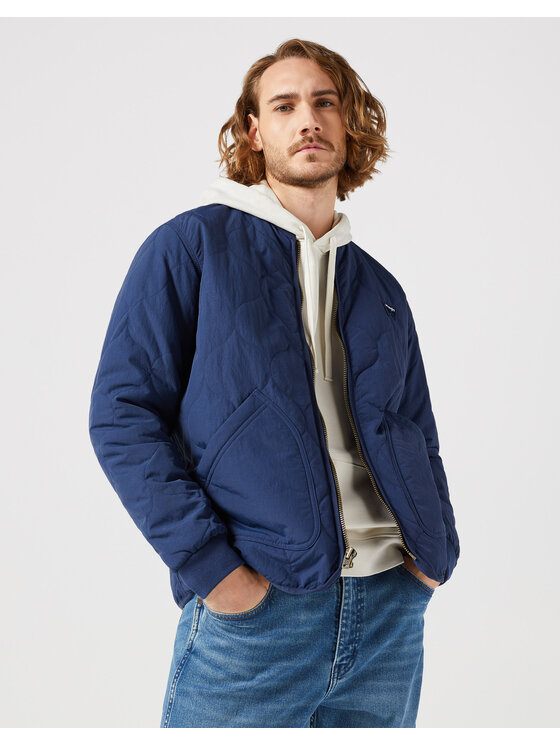 Wrangler Wrangler Giacca di transizione Puffer Jacket 112350420 Blu scuro Regular Fit