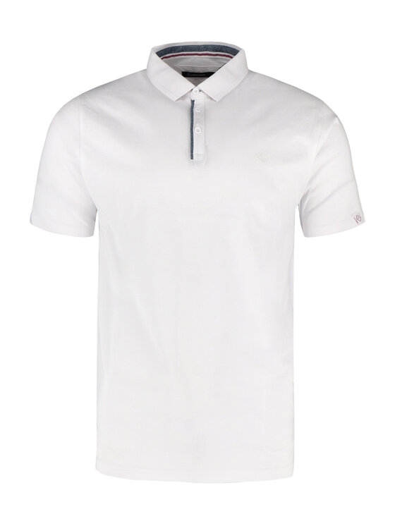 Volcano Volcano Polo O-NIKOS Biały Regular Fit
