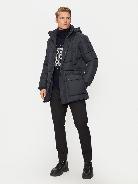Geox Geox Ziemas jaka Leitan M4628B T3144 F1624 Tumši zils Regular Fit