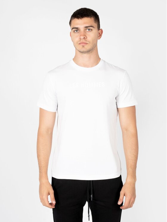 Les Hommes Les Hommes T-Shirt LBT1026700F Bílá Regular Fit