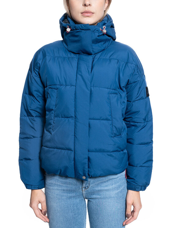 Lee Lee Kurtka damska PUFFER JKT Niebieski Regular Fit