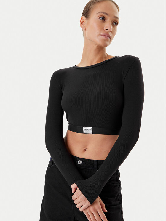 Guess Guess Μπλουζάκι O5RP00 KCDA2 Μαύρο Regular Fit