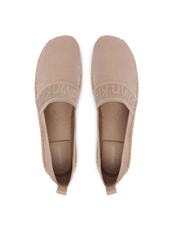 Calvin Klein Calvin Klein Espadryle Logo Webbing HW0HW02934 Beżowy