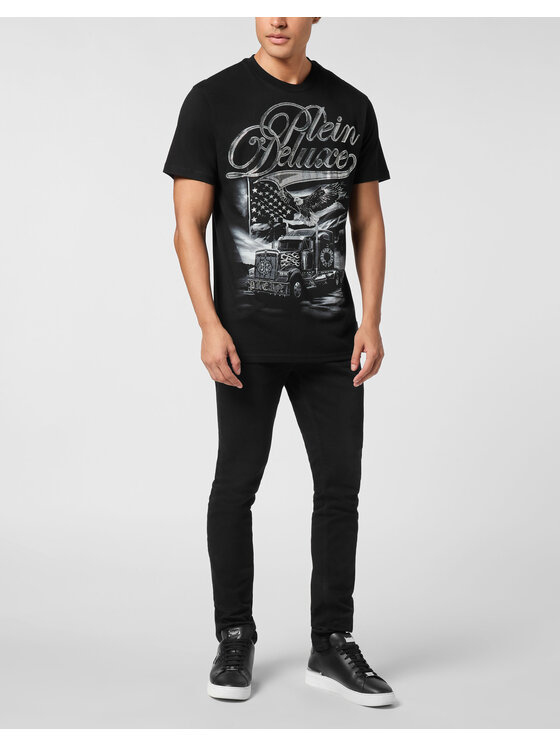 PHILIPP PLEIN PHILIPP PLEIN T-Shirt 26219 Czarny Regular Fit