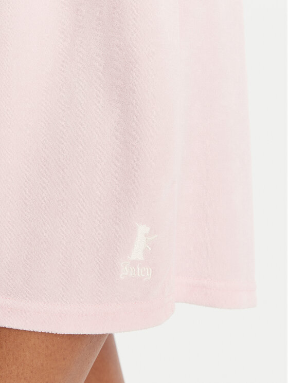 Juicy Couture Juicy Couture Poletna obleka Smocked Terry JCGED126007 Roza Regular Fit