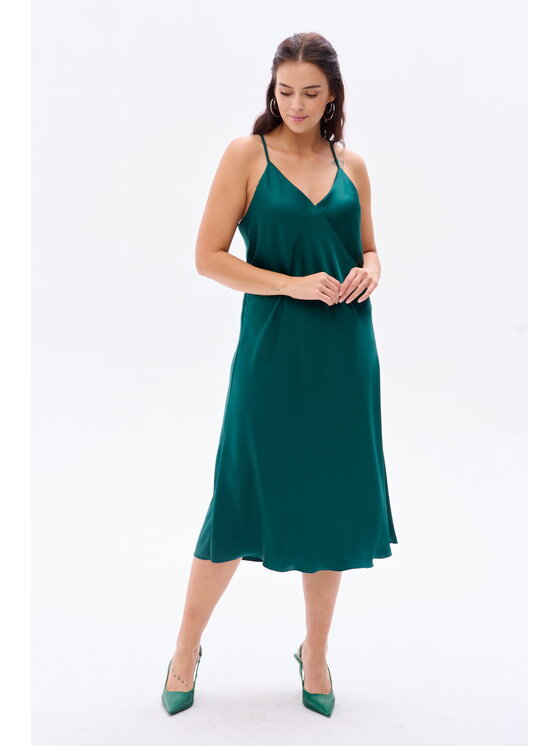 blue shadow blue shadow Sukienka codzienna Carmen Zielony Regular Fit