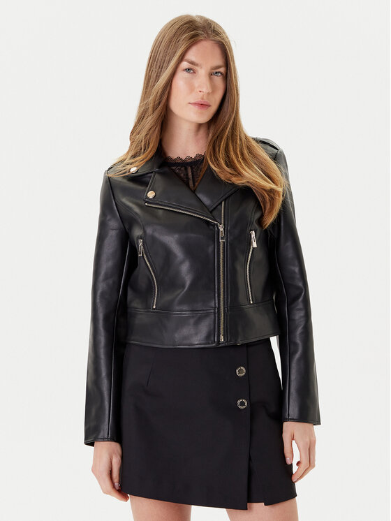 Morgan Morgan Μπουφάν από απομίμηση δέρματος 242-GZOOM Μαύρο Regular Fit