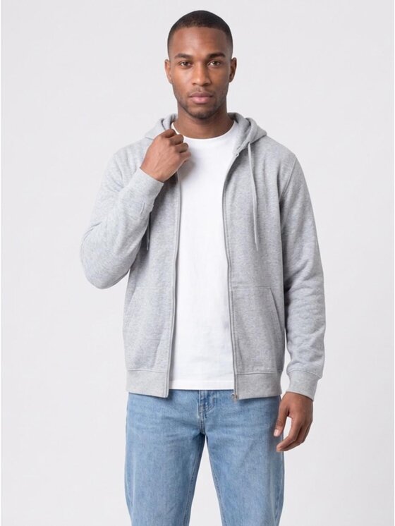 Urban City Urban City Bluza Klasyczna na co dzień 133344 Szary Regular Fit