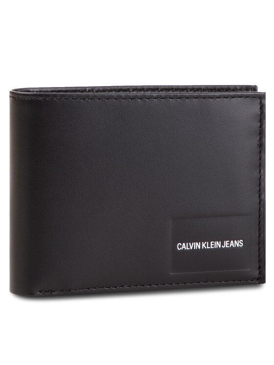Calvin Klein Jeans Calvin Klein Jeans Velká pánská peněženka Coated Canvas Bilfold Coin Pass K40K400831 Černá