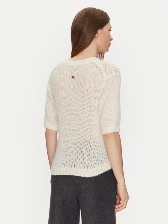 JOOP! JOOP! Pulover 58 KN58Kima 10015666 30044779 Écru Loose Fit