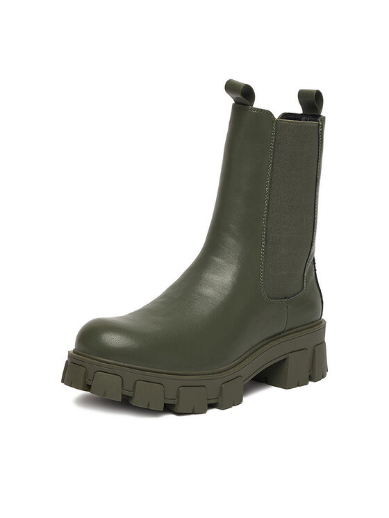 DeeZee DeeZee Kotníková obuv s elastickým prvkem 12837-22 Khaki