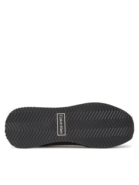 Calvin Klein Calvin Klein Sneakersy Runner Lace Up Mono Pu HW0HW02574 Czarny