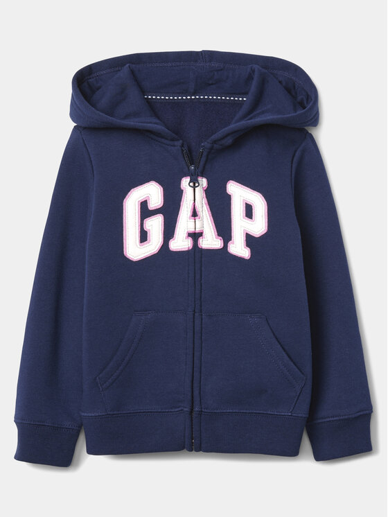 Gap Majica Dugih Rukava 259444-03 Tamnoplava Regular Fit