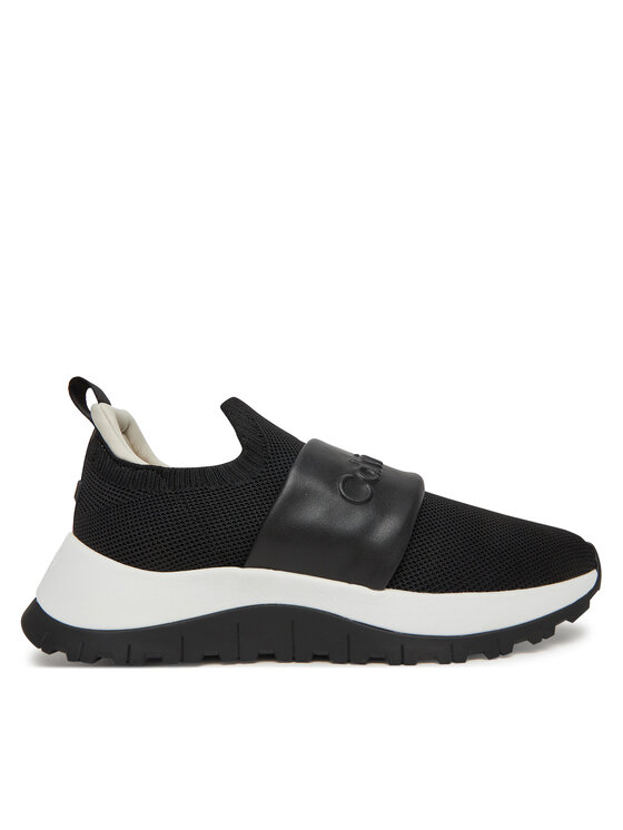 Calvin Klein Sneakersy Runner Slip On - He Nappa HW0HW02415 Čierna