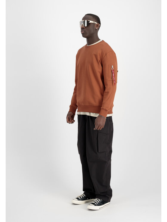 Alpha Industries Alpha Industries Bluza Dragon Embroidery Sweatshirt Brązowy Regular Fit
