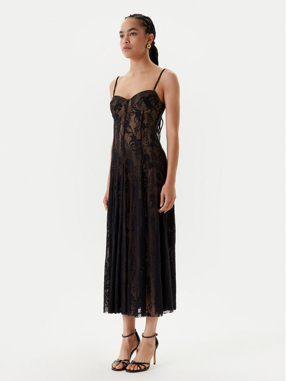 NORMA KAMALI NORMA KAMALI Koktélruha ST1253LNP40850 Fekete Slim Fit