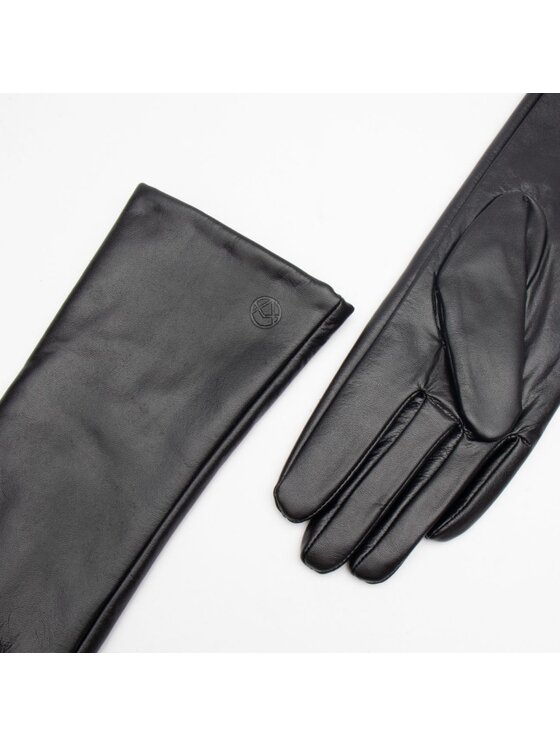 AKARDO AKARDO Dámske rukavice Long Classic Black Čierna