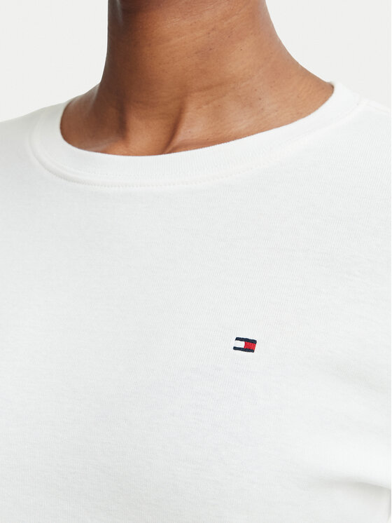 Tommy Hilfiger Tommy Hilfiger Bluzka Cody WW0WW53689 Biały Slim Fit