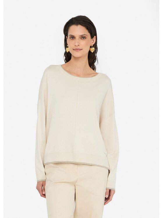 Liu Jo Liu Jo Cardigan MF5228MS49I20304 Beige Regular Fit