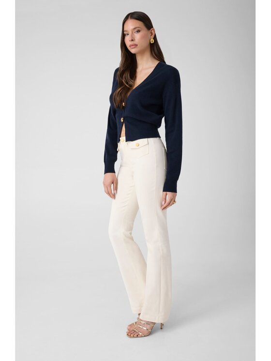 Guess Guess Spodnie materiałowe 184531 Beżowy Classic Fit