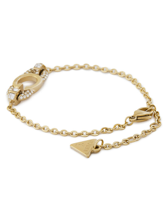 Guess Guess Zestaw bransoletka i kolczyki JUBS04 693JW Złoty