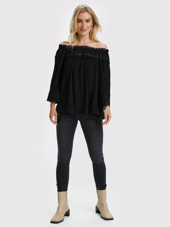 Cream Cream Bluzka Bea 10608022 Czarny Relaxed Fit