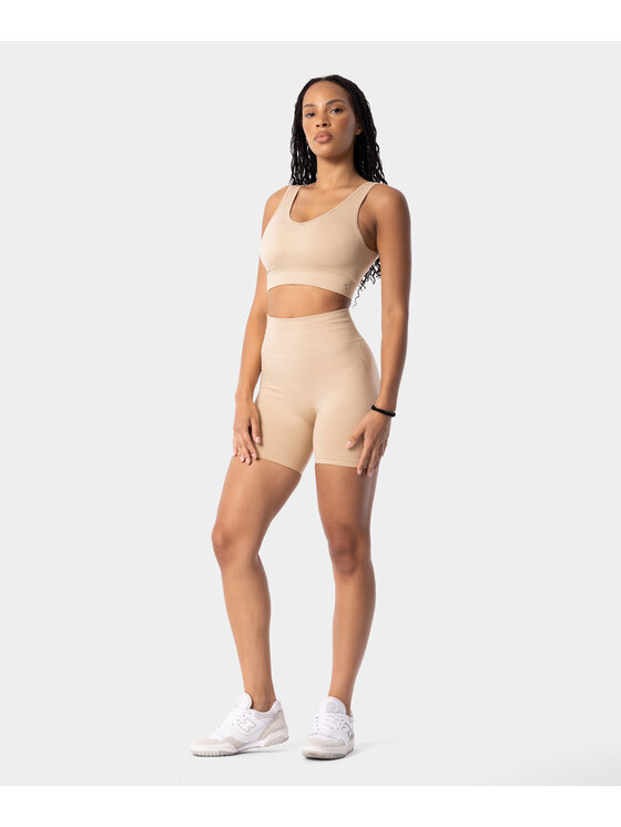 Carpatree Carpatree Szorty sportowe Simply Shorts Beżowy Fitted Fit