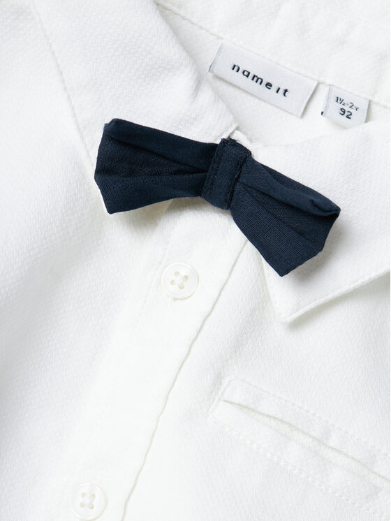 NAME IT NAME IT Πουκάμισο Demolle 13227250 Λευκό Regular Fit