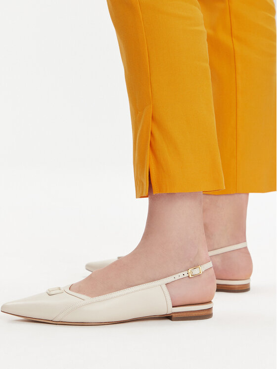 Marella Marella Riidest püksid Oceania 2413131062 Oranž Regular Fit