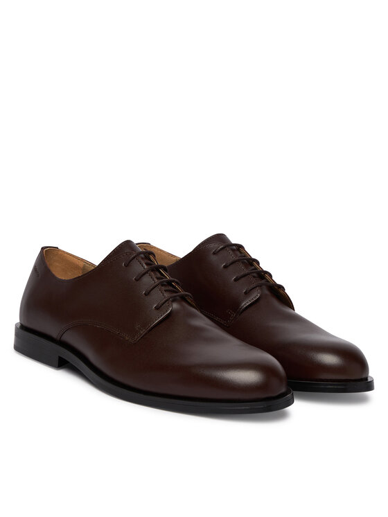 Calvin Klein Calvin Klein Polobotky Ess Rubber Derby Lth HM0HM02056 Hnědá