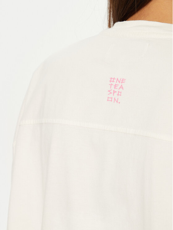 One Teaspoon One Teaspoon T-Shirt Angel 26821 Εκρού Relaxed Fit