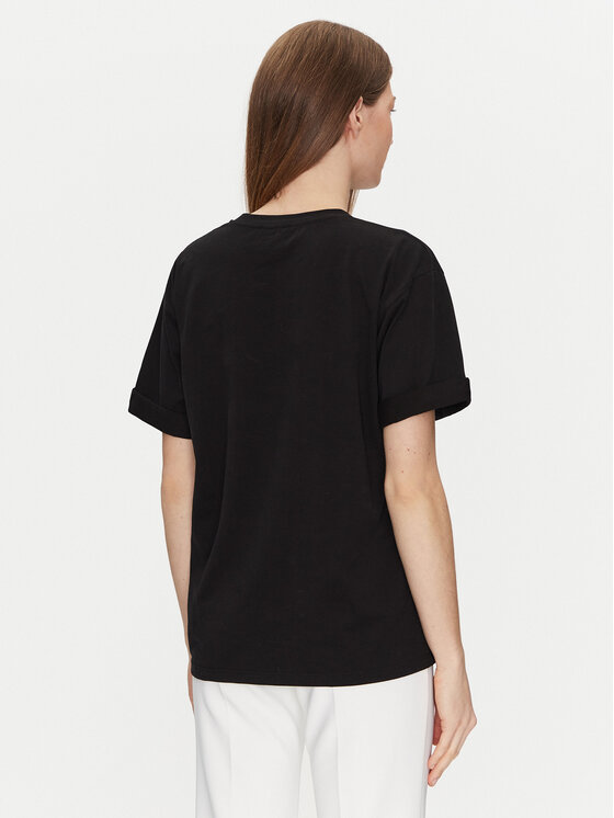 Elisabetta Franchi Elisabetta Franchi T-shirt MA-035-51E2-V170 Nero Regular Fit