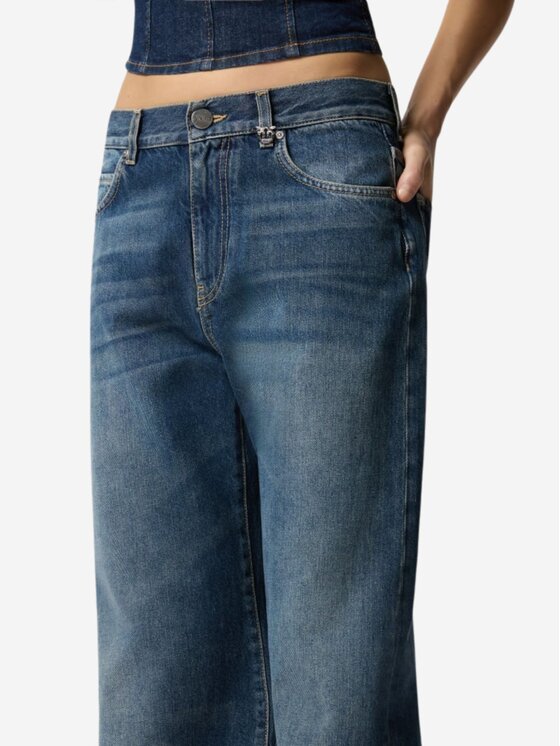PINKO PINKO Jeans Wanda wide leg soft ocean Blu scuro Regular Fit