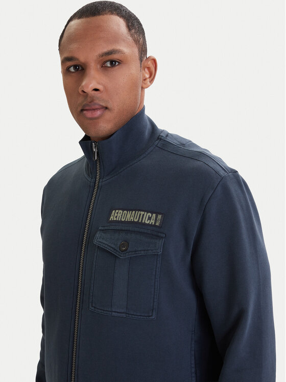 Aeronautica Militare Aeronautica Militare Tepláková souprava 261TF0116UF00676 Tmavomodrá Regular Fit