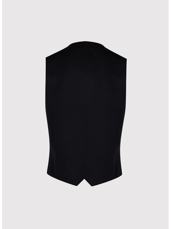 Pako Lorente Pako Lorente Kamizelka garniturowa P26SF-8X-018 Czarny Slim Fit