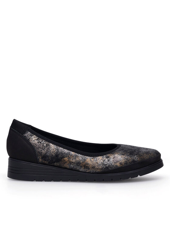 Damskie Baleriny Go Soft, Rozmiar 36, Czarne, EST-TOMI-02