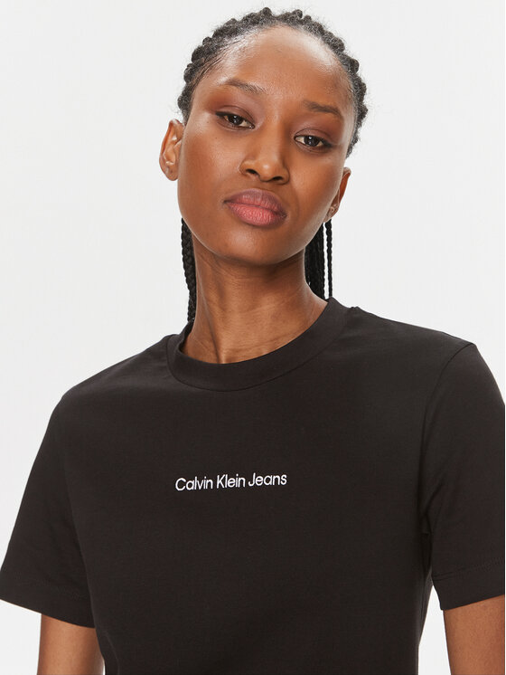 Calvin Klein Jeans Calvin Klein Jeans Tricou J20J221065 Negru Regular Fit