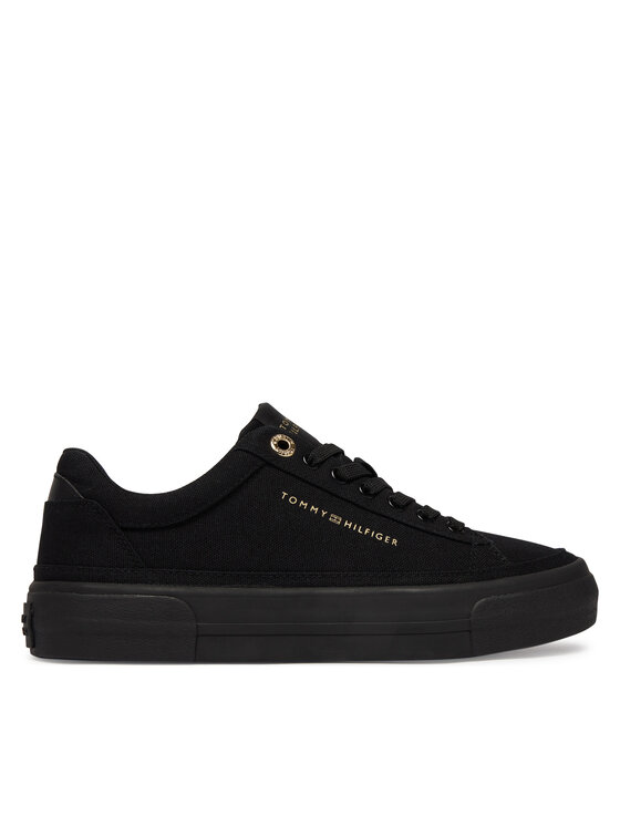 Tommy Hilfiger Tommy Hilfiger Sportcipők Th Foxing Platform Canvas FW0FW09480 Fekete