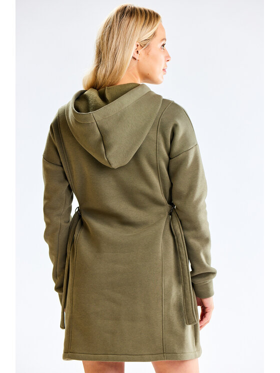 Infinite You Infinite You Sukienka dzianinowa M331 Khaki Basic Fit