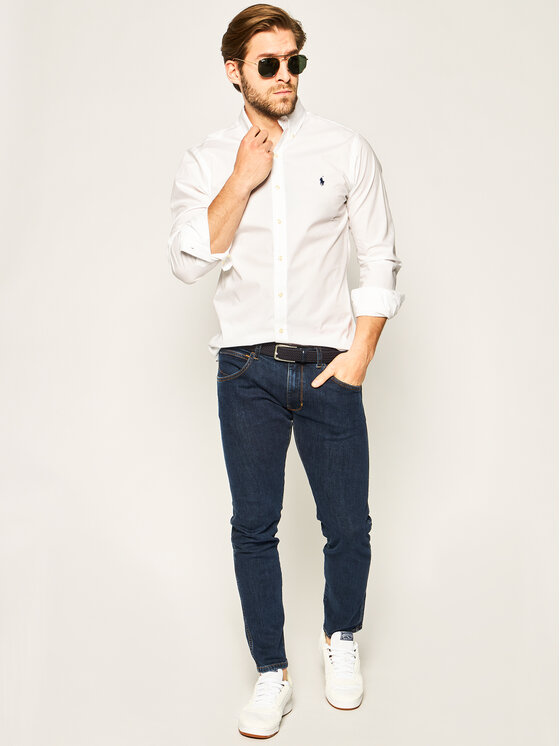 Polo Ralph Lauren Polo Ralph Lauren Särk Classics 710705269 Valge Slim Fit